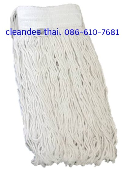ชุดม็อบถูพื้นหัวม็อบล๊อคพลาสติกเกรดA-ก้านเหล็กหนีบ พร้อมผ้าหนา - Image 3