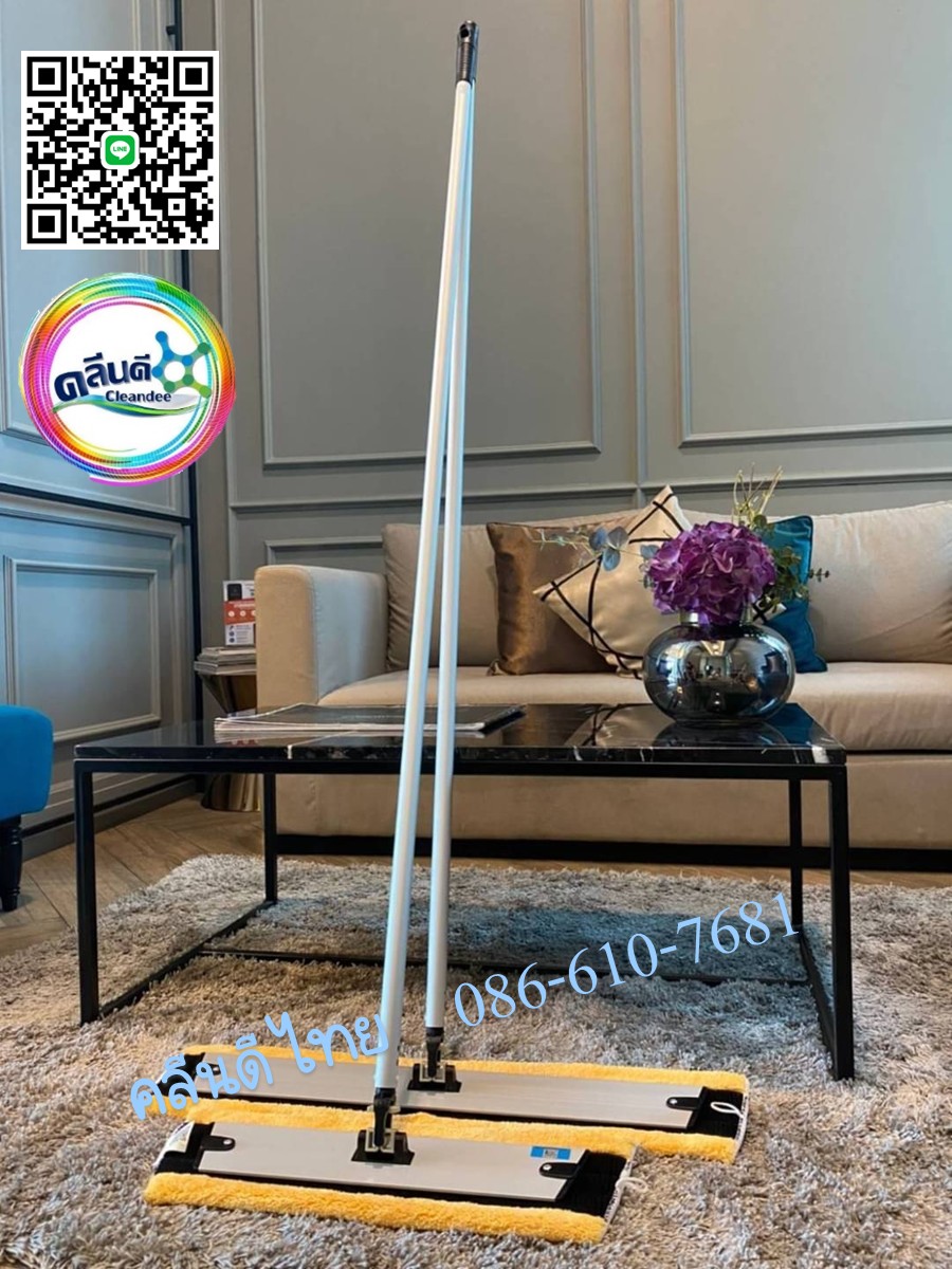 ม็อบดันฝุ่นไมโครไฟเบอร์ (Microfiber Mop) - Image 4