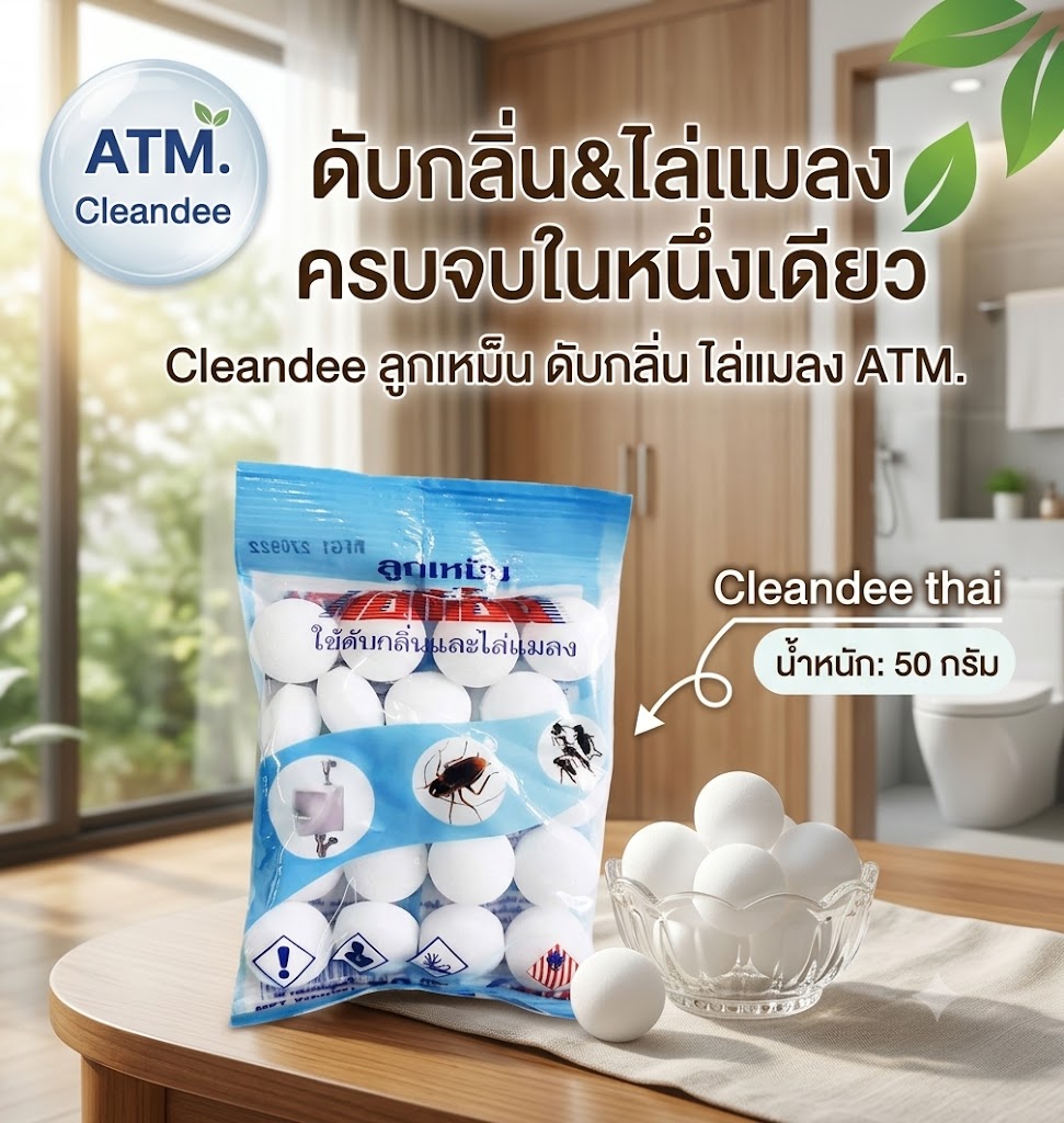 ลูกเหม็นดับกลิ่นATM.50g. - Image 4